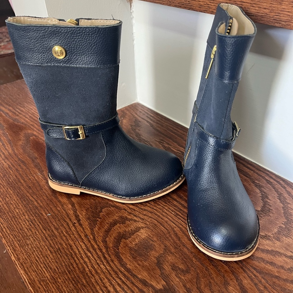 Janie and Jack Kids Navy Blue Boots